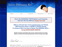Tablet Screenshot of lucid-dreaming-kit.com